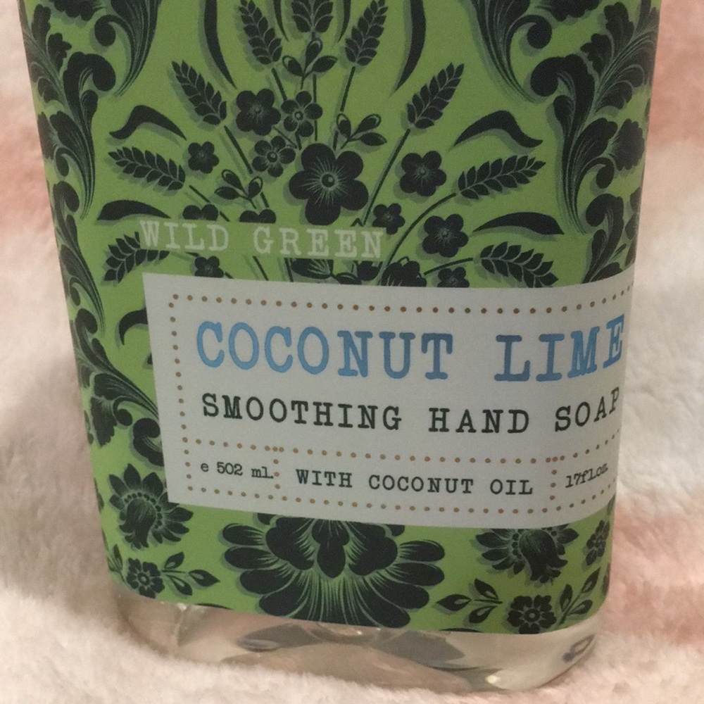 WildGreenCoconut Lime Scented Soothing Hand Soap with Coconut Oil large 17oz NWT - Picture 13 of 14